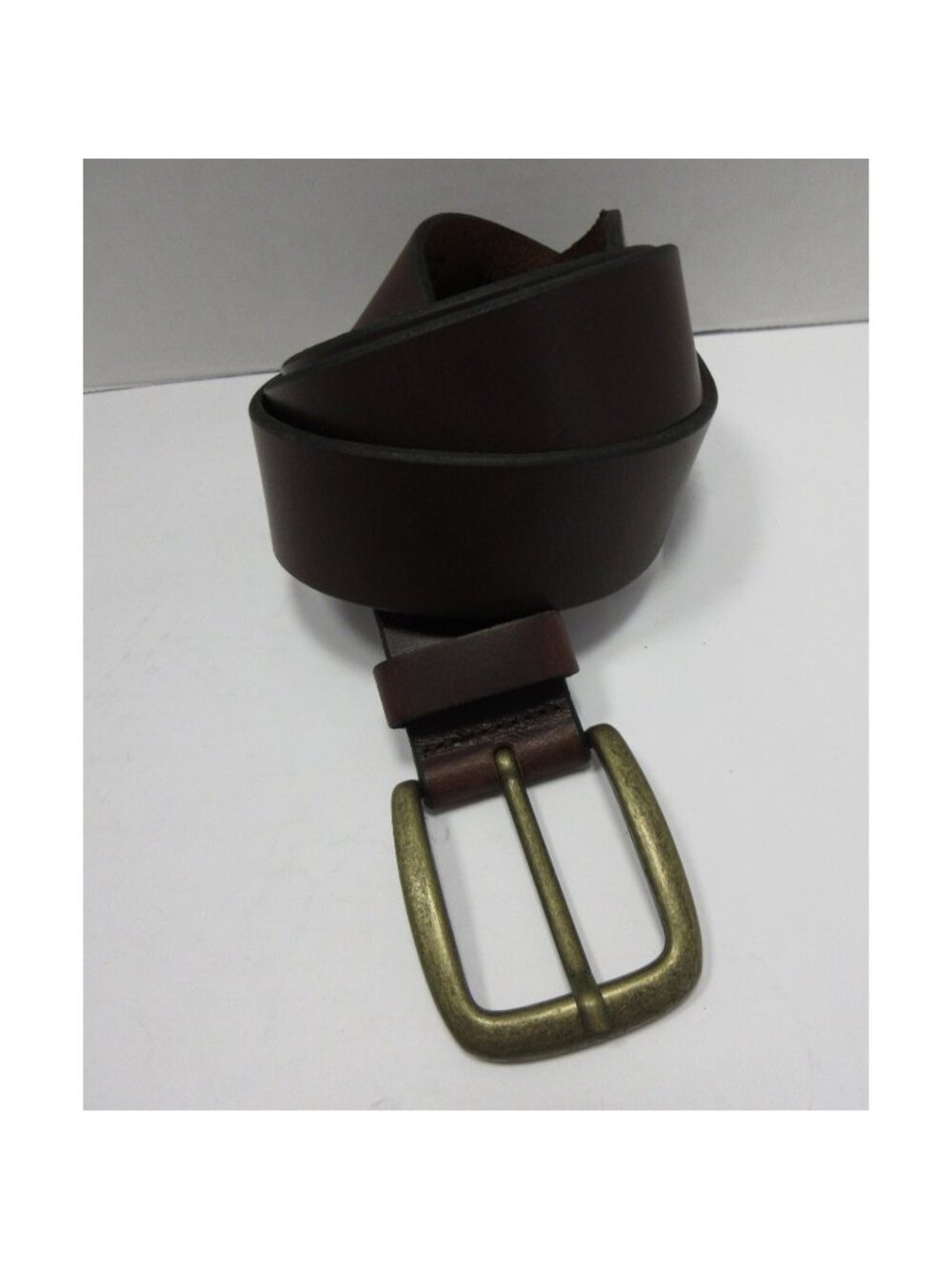 LL Bean Belt 44 1912 Jean Genuine Leather Brass Tone Buckle NWT *